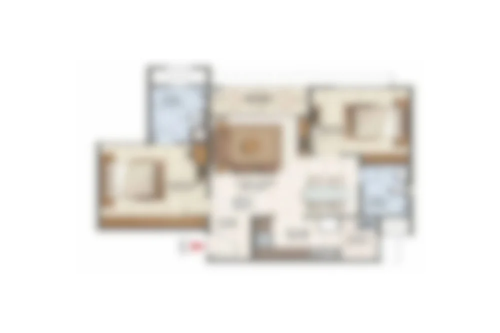 2.5 BHK Floor Plan